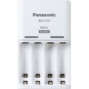 Зарядное устройство Panasonic Basic BQ-CC51E /Заряжаемые аккумуляторы: AA x 2 или 4 / AAA x 2 или 4 - Metoo (1)