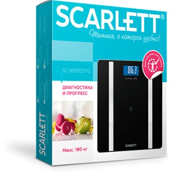 Весы напольные, диагностика с Bluetooth Scarlett SC-BS33ED110 - Metoo (2)