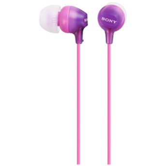 Наушники-вкладыши Sony MDREX15LPV.AE, фиолетовый - Metoo (1)
