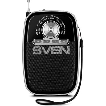 SVEN SRP-445, черный, радиоприемник (3W, FM/<wbr>AM, USB, microSD, battery) - Metoo (2)
