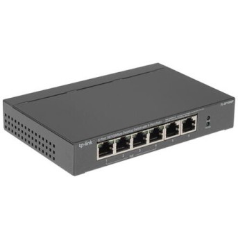 TP-Link TL-SF1006P 6-портовый 10/100 Мбит/с настольный коммутатор с 4 портами PoE+ в Metoo.kz - Metoo (1)