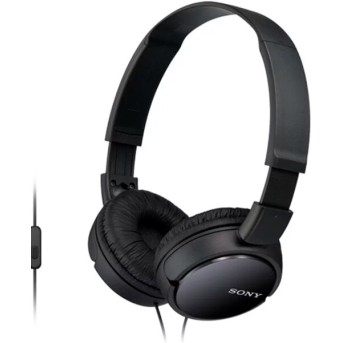 Наушники Sony MDR-ZX110AP, черный - Metoo (1)