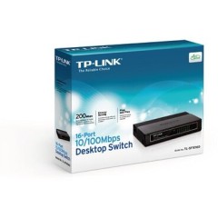 TP-Link TL-SF1016D 16-портовый 10/<wbr>100 Мбит/<wbr>с настольный коммутатор
