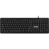 SVEN Клавиатура KB-E5700H 2 USB порта, чёрная