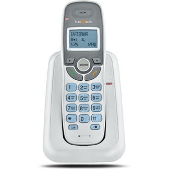 Бесшнуровой телефонный аппарат teXet TX-D6905А цвет белый - Metoo (1)