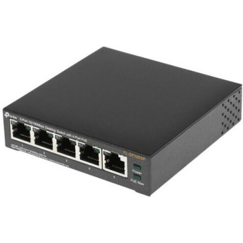 TP-Link TL-SF1005P 5-портовый 10/100 Мбит/с настольный коммутатор с 4 портами PoE в Metoo.kz - Metoo (3)