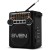 SVEN SRP-355, черный, радиоприемник (мощность 3 Вт (RMS), FM/<wbr>AM/<wbr>SW, USB, SD/<wbr>microSD, фонарь - Metoo (1)