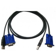 KVM Кабели 2 в 1 USB A-B-VGA (m-m) для KVM Switch 1.5m