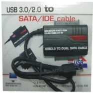USB 3,0 to DUAL SATA Cable - Power supply 480Mbps 35U