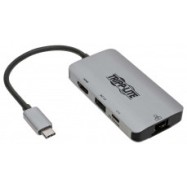 Адаптер TrippLite/USB-C Multiport Adapter, 4K 60Hz HDMI, USB-A Port, Gbe and 100W PD 3.0, HDCP, Gray