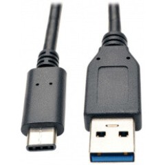Кабель TrippLite/<wbr>USB-C-USB-A/<wbr>USB-C to USB-A Cable (M/<wbr>M), USB 3.1 Gen 1 (5 Gbps), Thunderbolt 3 Compatible, 3 ft. (0.91 m)/<wbr>0,91 м