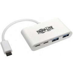 Расширитель USB TrippLite/<wbr>4-Port USB-C Hub, USB C to 2x USB-A, 2x USB-C, USB 3.0, White