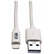 Кабель TrippLite/USB/USB-A to Lightning Sync/Charge Cable, MFi Certified - White, M/M, USB 2.0, 3 ft./0,9 м