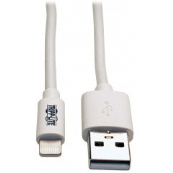 Кабель TrippLite/<wbr>USB/<wbr>USB-A to Lightning Sync/<wbr>Charge Cable, MFi Certified - White, M/<wbr>M, USB 2.0, 3 ft./<wbr>0,9 м - Metoo (1)