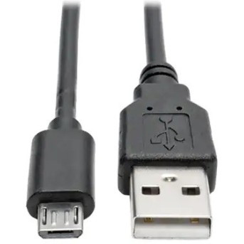 Кабель TrippLite/<wbr>USB/<wbr>USB 2.0 A to Micro-B Cable (M/<wbr>M), 3 ft./<wbr>0,9 м (U050-003) - Metoo (1)