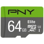 Карта памяти PNY/64 Gb/MicroSD/HC Elite