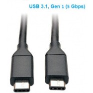 Кабель TrippLite/USB/Кабель USB-C (штекер/штекер): USB 3.1, Gen 1 (5 Гбит/с), совм. с Thunderbolt 3, длина 0,9 м