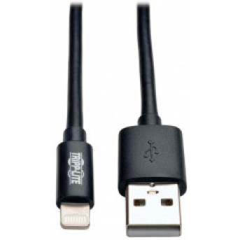 Кабель TrippLite/<wbr>USB/<wbr>USB-A to Lightning Sync/<wbr>Charge Cable, MFi Certified - Black, M/<wbr>M, USB 2.0, 3 ft./<wbr>0,9 м - Metoo (1)