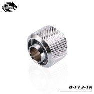 Компрессионный фитинг Bykski B-FT3-TK <(G1/4) для шлангов 10/16 мм. Silver>