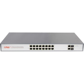 Коммутатор 16-портовый POE31016FA <NON-POE-16 портов 10/100Mbps RJ45 , + 2*1000M TP/SFP Combo> в Metoo.kz - Metoo (2)