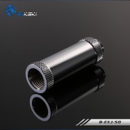 Фитинг удлинитель резьбовой Bykski B-EXJ-50 <50мм, Размер резьбы: G1/4, Silver>