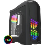 Корпус ПК без БП GameMax G539-RGB <ATX, 3x120RGB-перед, 3x5.25, 4x3.5, 1x2.5, 2xUSB3.0, Audio>