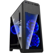 Корпус ПК без БП GameMax G563 <ATX, 3x120mm, USB2.0x2, HD Audio, 418х200х452mm>