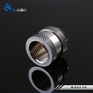 Фитинг удлинитель резьбовой Bykski B-EXJ-15 <15мм, Размер резьбы: G1/4, Silver>