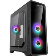Корпус ПК без БП GameMax G561-FRGB <ATX, 3x120, USB2.0x2, USB3.0x1, HD Audio 452x200x424mm>