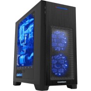 Корпус ПК без БП GameMax H603-2U3 <MATX, 1x120mm Blue, USB3.0x2, HD 188x440x407mm>
