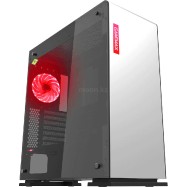 Корпус ПК без БП GameMax M909 Vega White Temp Glas <ATX, 1х120mmRGB, 5x3,5, 4x2,5, 210x516x491mm>