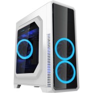 Корпус ПК без БП GameMax G561-White <ATX, 3x120, USB2.0x2, USB3.0x1, HD Audio 452x200x424mm> v2