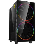 Корпус ПК без БП GameMax Black Hole <ATX, 2x200mm ARGB, USB2.0х1, USB3.0х1, HD Audio, 415x210x464mm>