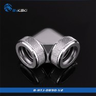Фитинг угловой 90 градусов, Bykski B-HTJ-DB90-V2 <компрессионный с винтовой фиксацией>