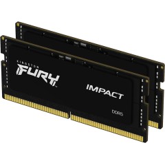 Комплект модулей памяти Kingston FURY Impact Black PnP KF548S38IBK2-64 DDR5 64GB (Kit 2x32GB) 4800MH