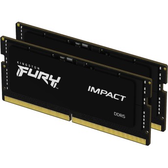 Комплект модулей памяти Kingston FURY Impact Black PnP KF548S38IBK2-64 DDR5 64GB (Kit 2x32GB) 4800MH - Metoo (1)