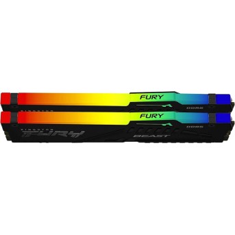 Комплект модулей памяти Kingston FURY Beast RGB KF560C36BBE2AK2-32 DDR5 32GB (Kit 2x16GB) 6000MHz - Metoo (2)