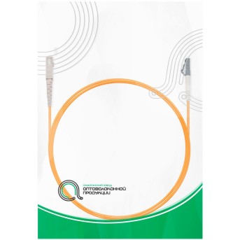 Патч Корд Оптоволоконный LC/<wbr>UPC-SC/<wbr>UPC MM OM1 62.5/<wbr>125 Simplex 3.0мм 1 м - Metoo (3)