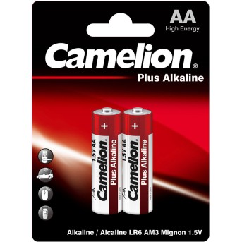 Батарейка CAMELION Plus Alkaline LR6-BP2 2 шт. в блистере - Metoo (1)
