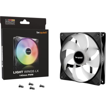 Вентилятор для компьютерного корпуса Bequiet! Light Wings LX 140mm PWM в Metoo.kz - Metoo (3)