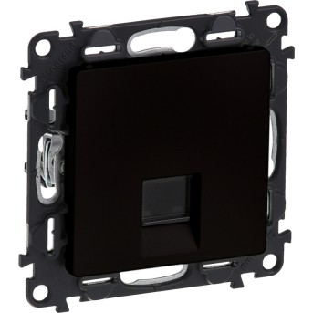 Информационная розетка одиночная Legrand Valena Life RJ45 Кат.5е UTP с лиц. пан. антрацит - Metoo (1)