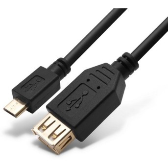 Переходник microUSB на USB Host OTG SHIP US109-0.15B Блистер - Metoo (1)