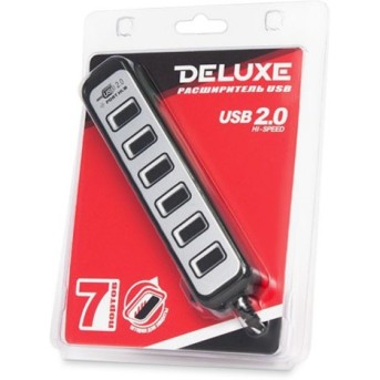 Расширитель USB Deluxe на 7 Портов DUH7002BK - Metoo (3)