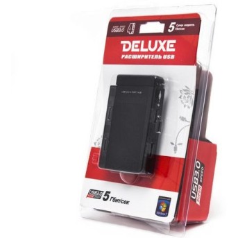 Расширитель USB Deluxe на 4 Порта DUH4006BK - Metoo (3)