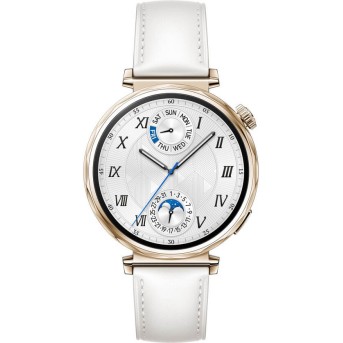 Смарт часы Huawei Watch GT 5 JNA-B19 41mm White Composite Leather Strap - Metoo (2)