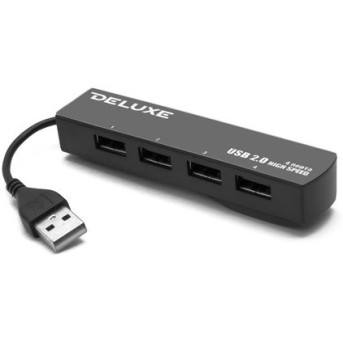 Расширитель USB Deluxe на 4 Порта DUH4009B - Metoo (1)