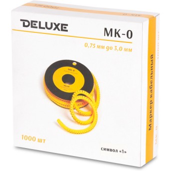 Маркер кабельный Deluxe МК-0 (0,75-3,0 мм) символ "C" (1000 штук в упаковке) - Metoo (3)