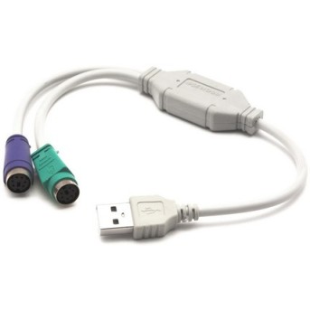 Адаптер Deluxe USB DLA-2P на PS/<wbr>2 2 Порта - Metoo (1)