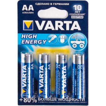 Батарейка VARTA High Energy Mignon 1.5V - LR6/ AA (4 шт) - Metoo (1)