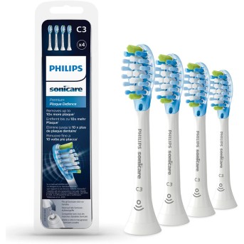 Стандартные насадки для звуковой зубной щетки Philips Sonicare Premium Plaque Defense HX9044/<wbr>17 4шт - Metoo (1)